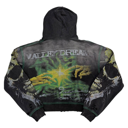 Gravedigger Zip Up Hoodie - Black