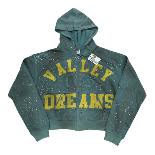 Bank Zip Up Hoodie - Green