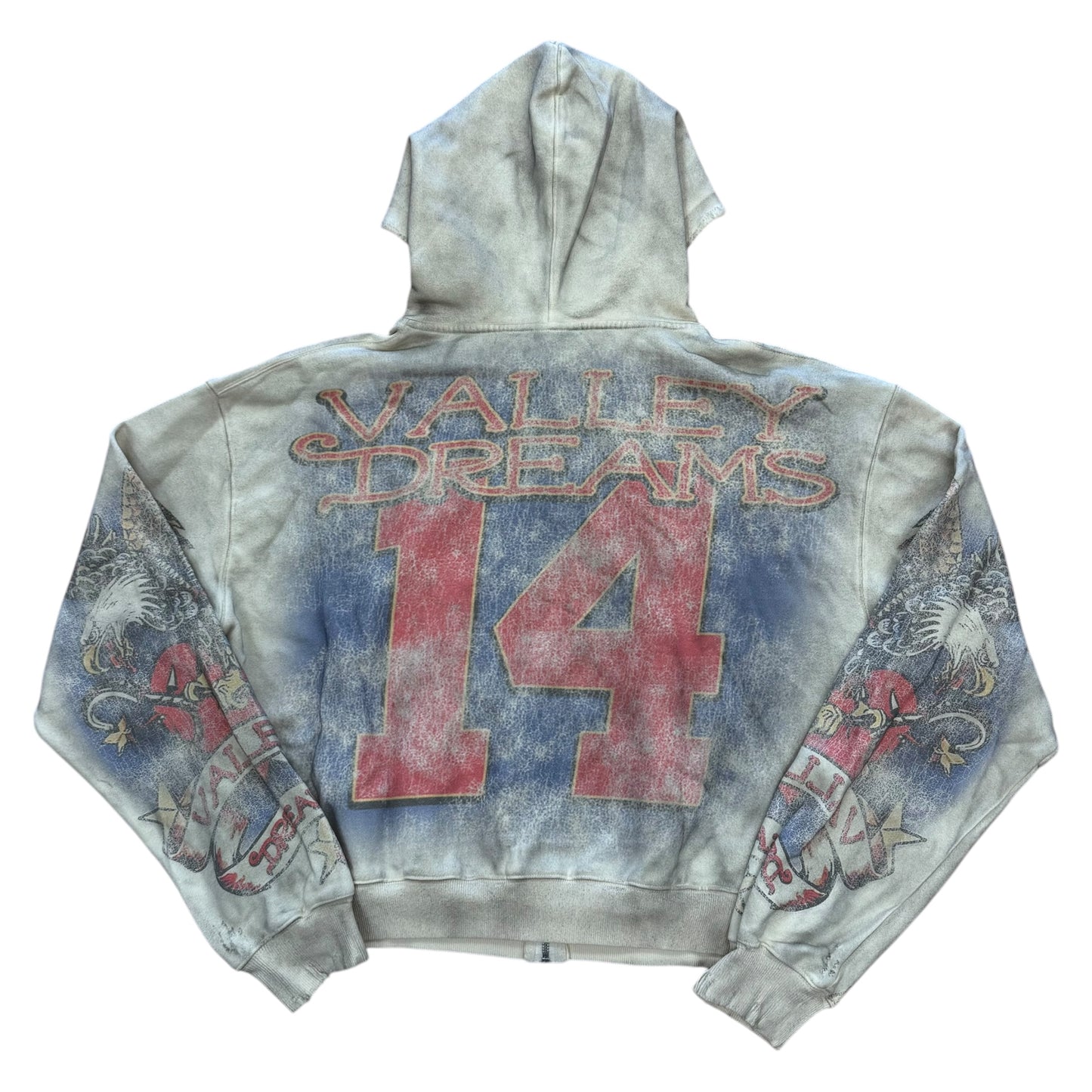 Nostalgia Zip Up Hoodie - Cream