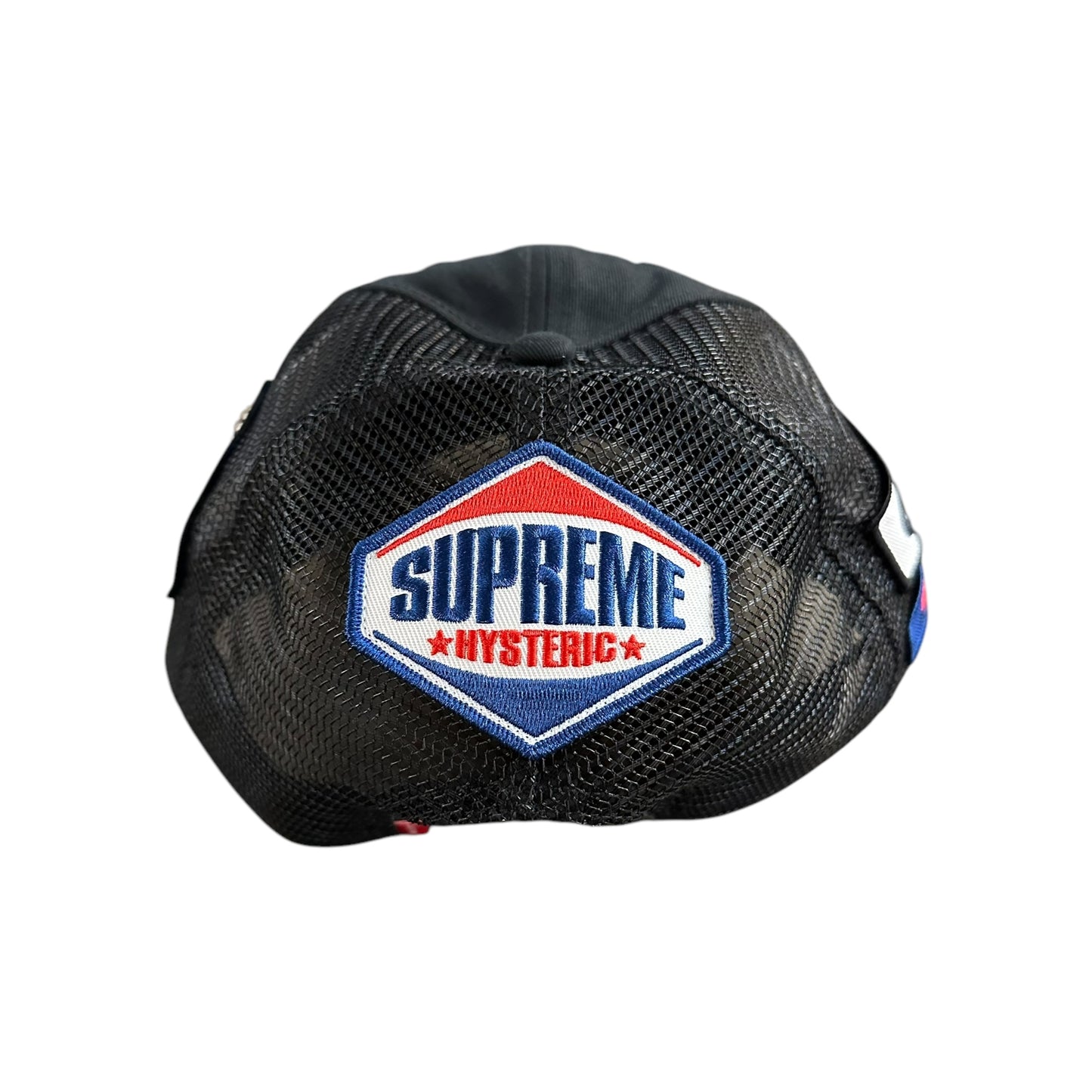 Hysteric Glamour Vanson Leather Mesh Back 6-Panel - Black