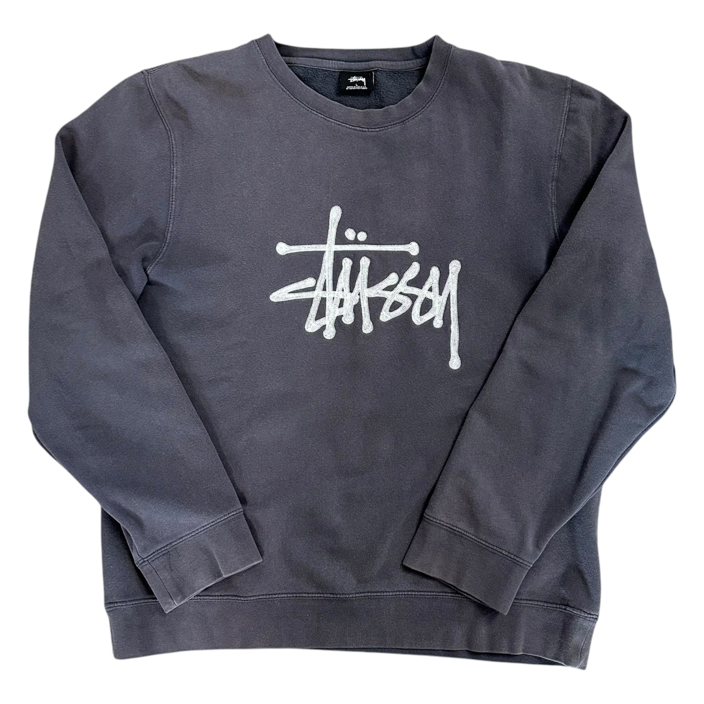 Chainstitch Crewneck - Faded Black
